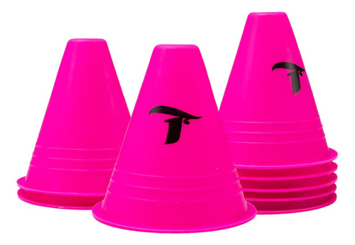 Jogo De 10 Cones Slalom Traxart Para Patins