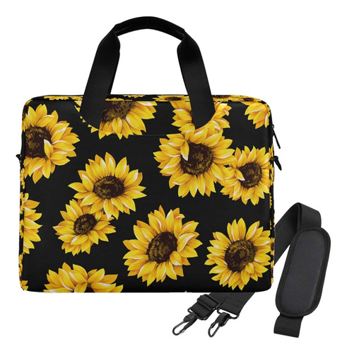 Sunflowers Unisex Laptop Sleeve Messenger Bandolera Com...