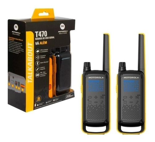 Kit 4 Rádios Comunicadores Até 56km Talkabout Motorola T470 