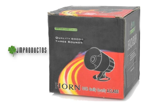Imagen 5 de 5 de Sirena 3 Sonidos Tono De Alarma Y Sirena De 12v 30w