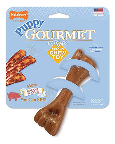 Nylabone Puppy Gourmet Style Juguete Para Masticar Fuerte, T