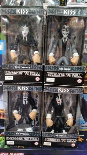 Kiss Dressed To Kill Set De 4 Figuras 2003 Stronghold Group