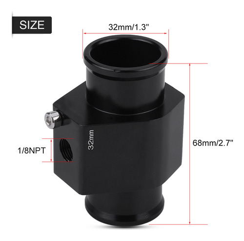 Adaptador De Manómetro De Temperatura De 32 Mm Para Tubo De