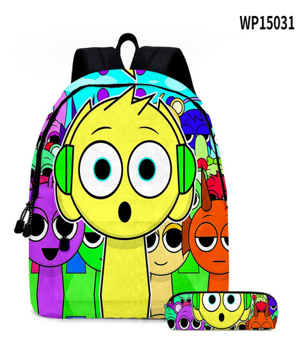A Mochila Para Estudiantes Sprunki De Rhythm Box, Juego De 2 U