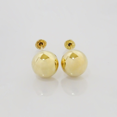 Amor Eterno - Broqueles / Dormilonas 5mm / Aretes Oro 10k
