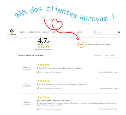Pasta De Amendoim Com Tcm Do Óleo De Coco Tia Sônia 260g Nat