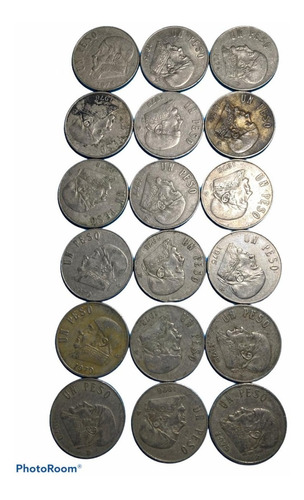  Monedas De 1 Peso 74 (2) 75 (6) 77 (1) 76 (3) 78(3) 79 (3)
