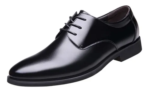 Zapatos De Vestir De Hombre Elegrant Negro Y Marrón