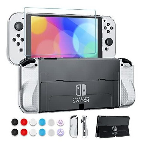 Carcasa Para Nintendo Switch Oled Transparente Policarbonato