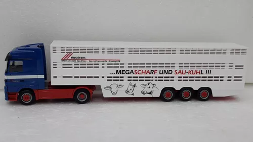 Mercedes Benz Arocs 1843 Carreta Caçamba - Herpa - 1/87