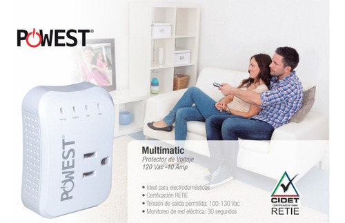 Protector Voltaje Multimatic Para Electrodomesticos Tv Xbox