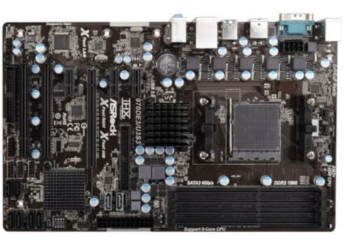 Motherboard Asrock 970de3/u3s3 Socket Am3+ / 100% Ok (Usado)