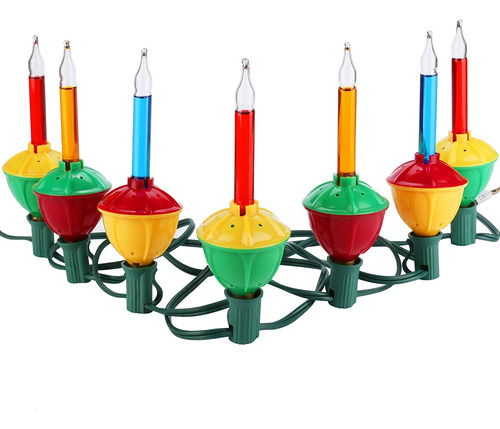 Holiday Pride Juego 7 Luz Burbuja Navidad Multicolor Para