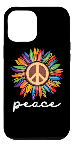 iPhone 13 Pro Max Sunflower Flower Peace Sign World Retro Hi