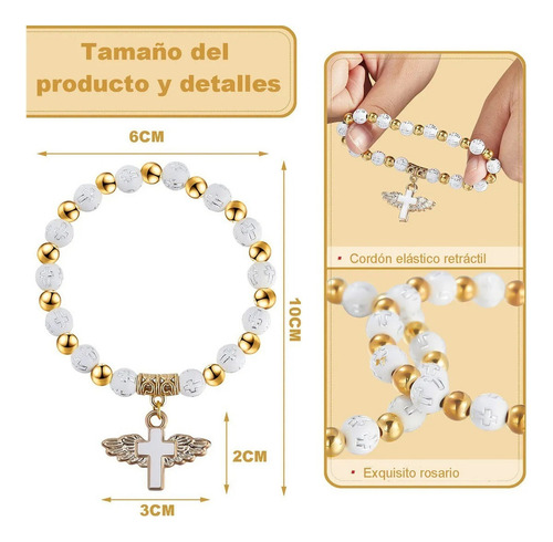 - 5 Lembranças Para Presentes De Batizado Com Pulseiras Cruz