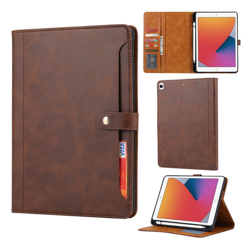 Funda Protectora Calf Texture Business Para iPad 10.2 