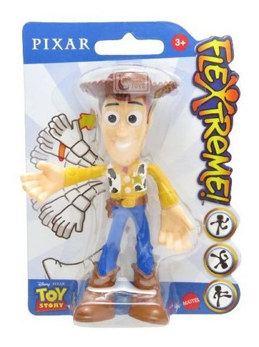 Boneco Woody - Pixar Toy Story - Flextreme - 10 Cm - Mattel
