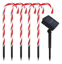 Comprar Luces Decorativas 5 Unidades Solares Navidenas Bastones Navideños Luces Solares Decorativas Navidad Adornos Navideños Luces Navideñas Decorativas Qatarshop Bastones Luces Solares