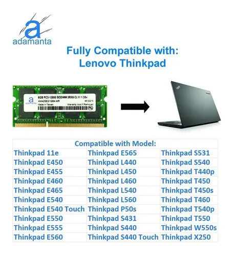 Memoria Ram 8gb Ddr3 1600mhz Pc3l-12800 Sodimm Adamanta