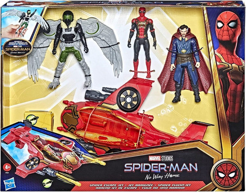 Marvel Spiderman Escape Jet 3 Fig (f4434)