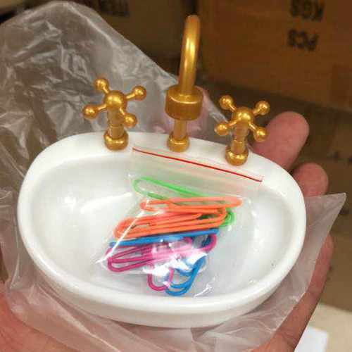 Organizador De Clips De Papel Soporte Dispensador De Clips D
