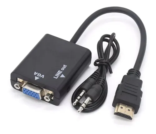 Cabo Conversor Hdmi P Vga Pc Xbox Monitor C Sa da De udio