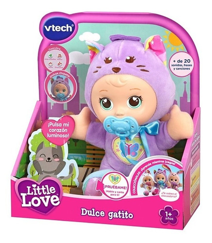 Vtech - Lindo Gatito Interactivo C/ Luz Sonido Guagua Bebé