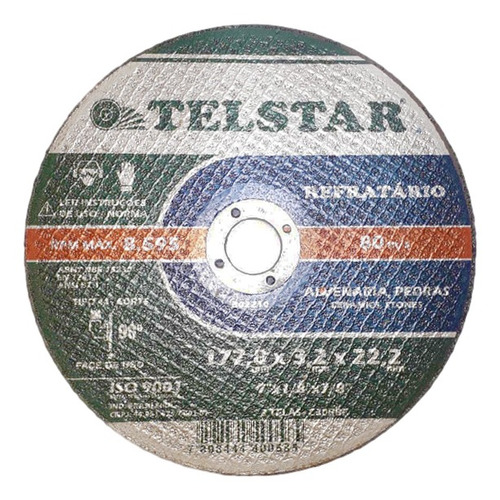Disco De Corte P/ Refratário 177,8 X 3,2 X 22,2 Mm - Telstar