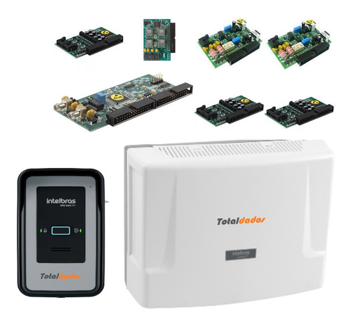 Imagem 1 de 7 de Pabx Impacta 68i 4 Linhas Ramal 12 4 Digital E1 Xpe 1001 Fit