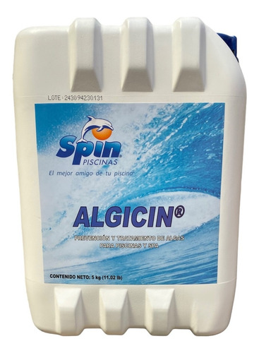 Algicin De 5 Lts Spin Bactericida Y Algicida Albercas
