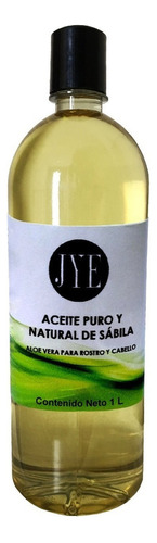 Aceite De Sábila Jye A Granel 1 Litro Puro Y De Calidad Tipo de envase Plástico Tipos de piel Normal