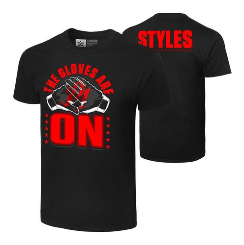 Polera Wwe Aj Styles The Gloves Are On (original)