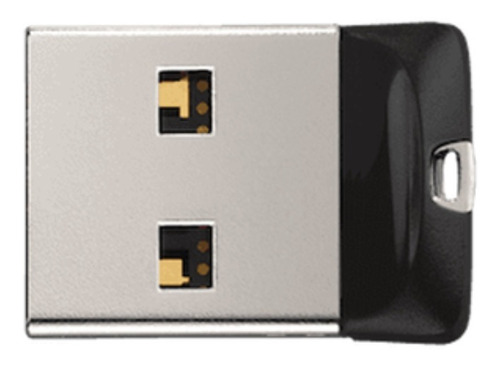 Imagen 1 de 4 de Pendrive SanDisk Cruzer Fit 64GB 2.0 negro