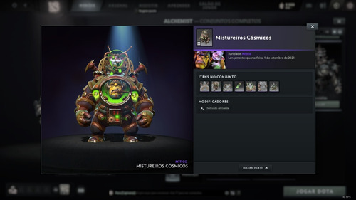 Pacote De Skins Collector's Cache 2021 Dota 2 (Usado)