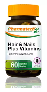 Vitaminas Y Minerales Cuidado Cabello Y Uñas 60 Caps Blandas