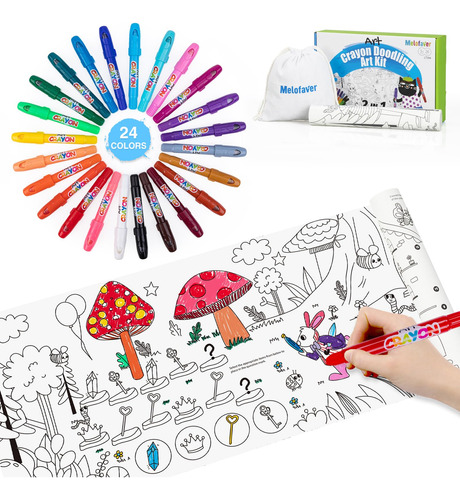 Crayones Lavables Jumbo Para Ninos Pequenos, 24 Colores No T