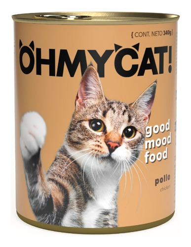 Ohmycat! - Pollo - Alimento Húmedo para Gatos - 12 Latas X 340gr