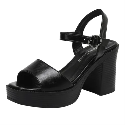 Sandalias De Tacón Dama Calzado De Tacones Plataforma Mujer