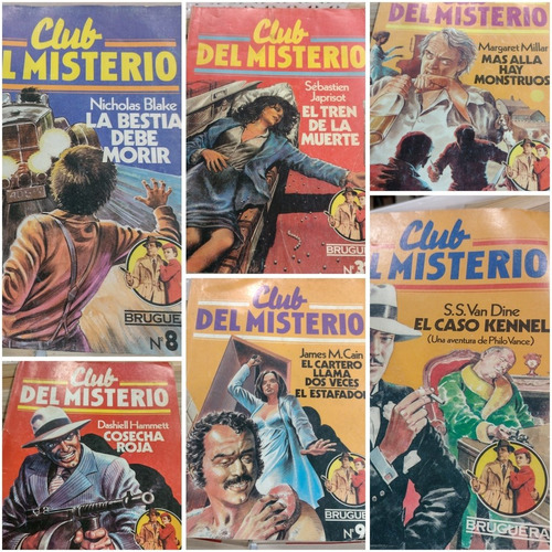 Lote X 7 Revistas Club Del Misterio. Policiales. 