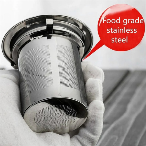 Imagen 7 de 10 de Tetera Vidrio Resistente Al Fuego Con Infusor Para Té 1200ml
