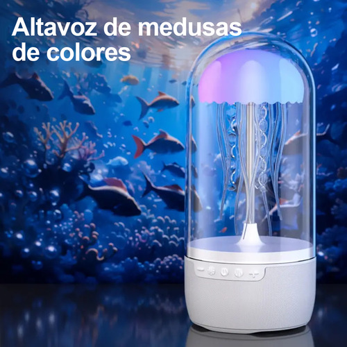Para Lámpara De Medusa De 7 Colores Con Altavoz Bluetooth