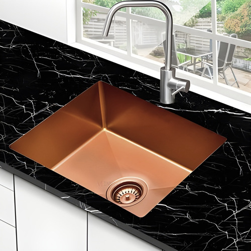 Imagen 3 de 3 de Lavaplatos En Cobre Natural 53cmx33cm Innovaceros