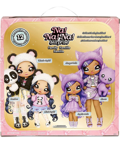 Na Na Na Na Surprise Family Soft Doll Set De 3 Con 2 Muñecas