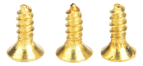 Tornillo Autorroscante Amarillo De Cabeza Plana De 2 X 6 Pul