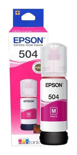 Tinta Epson 504 L4160 L4150 L6161 L6191 L6171 Ma Orig Backup
