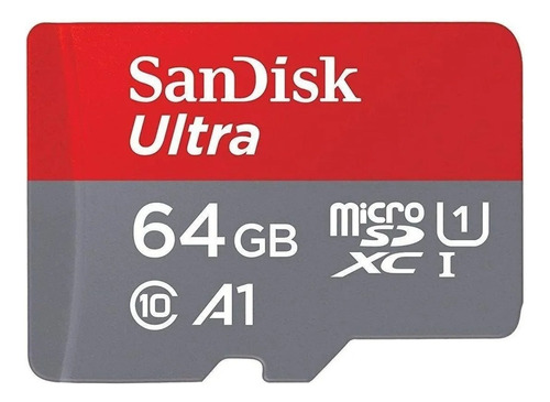 Tarjeta de memoria microsd Sandisk Ultra de 64 GB, clase 10
