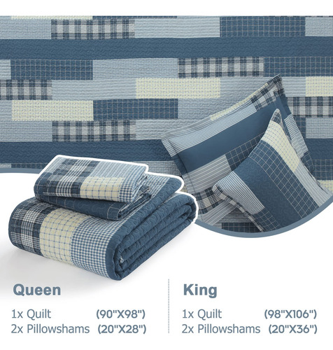 Colcha Queen Size Finlonte, Juego De Colcha Queen De