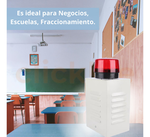 Sirena Wifi Exterior Con Luz Estrobo Gabinete