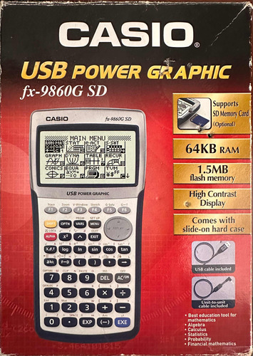 Calculadora Graficadora Casio Fx 9860g Sd