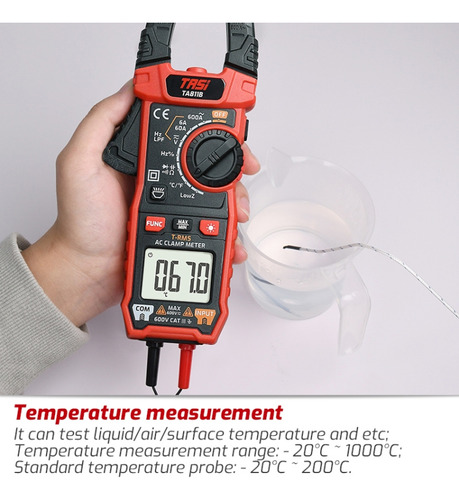Pinza Amperímetro De Alta Precisión, Voltaje Ac Dc, Amperíme